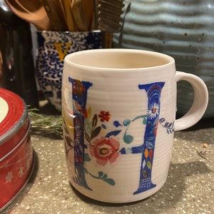 Anthropology monogram “H” mug ☕️